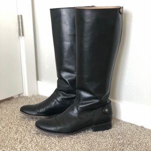 Melissa button back zip riding boots